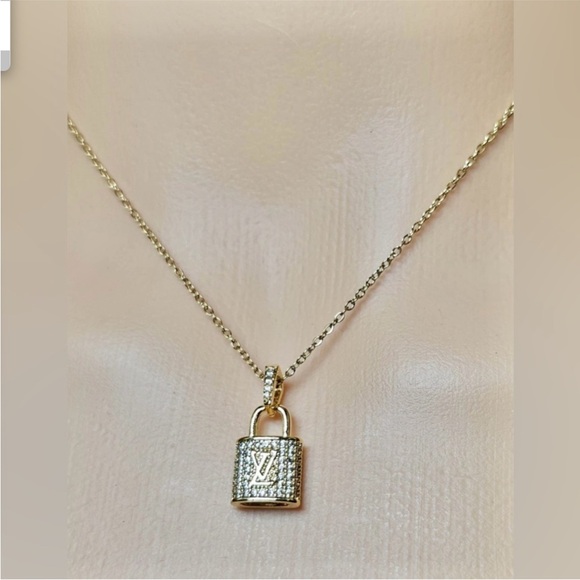 Louis Vuitton Blue Trunks & Bags Charm Pendant on an 18” Gold Plated Chain - Picture 6 of 6